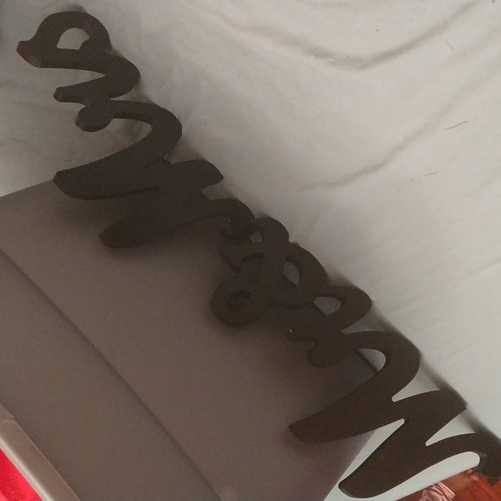 A Black Mr and Mrs sign